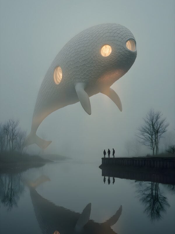Affiche « Baleine des Brumes », collection Harmis