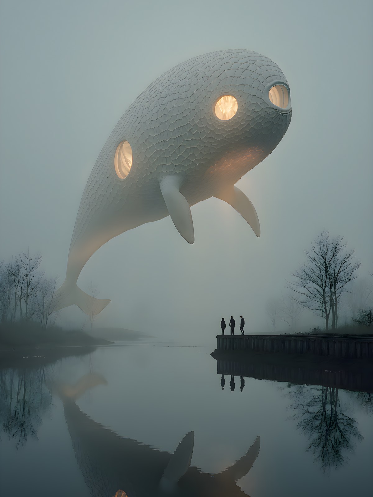 Affiche « Baleine des Brumes », collection Harmis