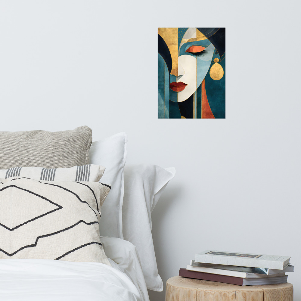 Affiche « Fragments de Grâce » dans une chambre